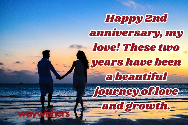 2nd Wedding Anniversary Wishes for Husband in English