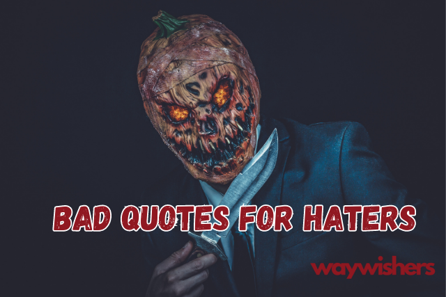 Bad Quotes for Haters