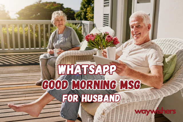 WhatsApp Good Morning Msg For Husband