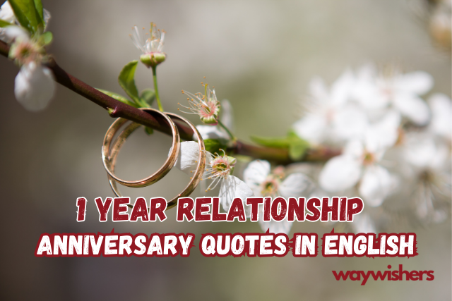 1 Year Relationship Anniversary Quotes In English