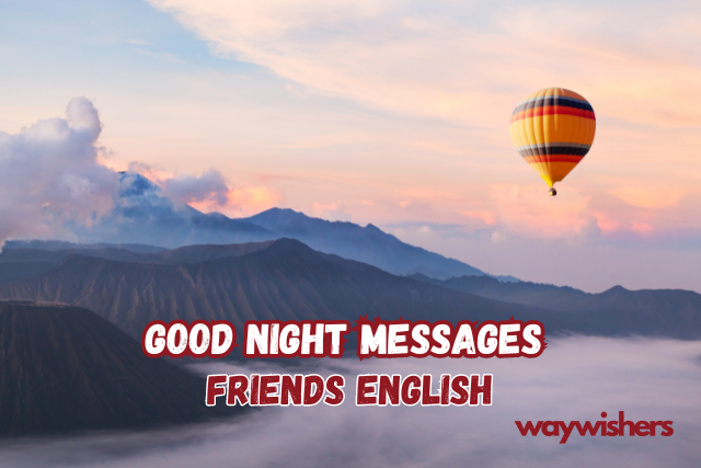 Good Night Messages Friends English
