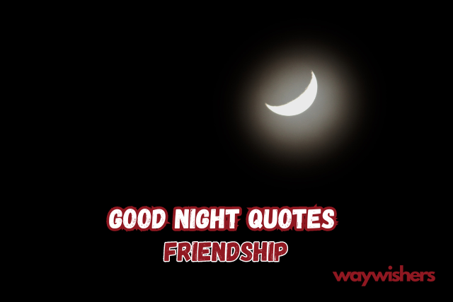 Good Night Quotes Friendship