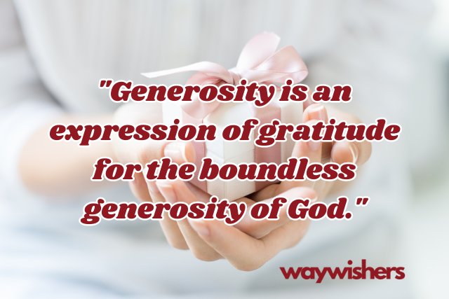 Religious Christian Quotes About Generosity