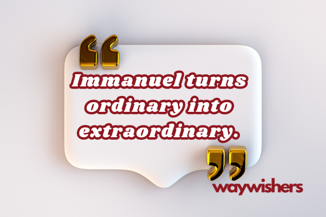 Short Christian Quotes About Immanuel